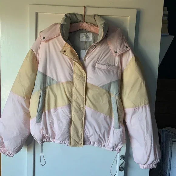 amerivintage　PUFF SLEEVE JACKET Women's padded jacket Ifabay - TENDERNESS 57 Long sleeve Pink